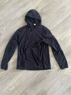 Bench Black Full-Zip Hooded Fleece Jacket